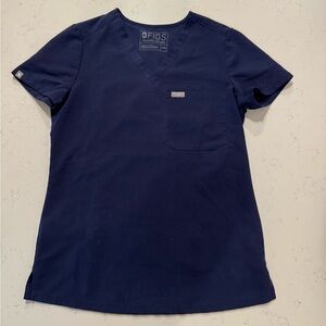 Figs Classic Catarina One-Pocket Scrub Navy Healthcare Medical Scrub Top XXS